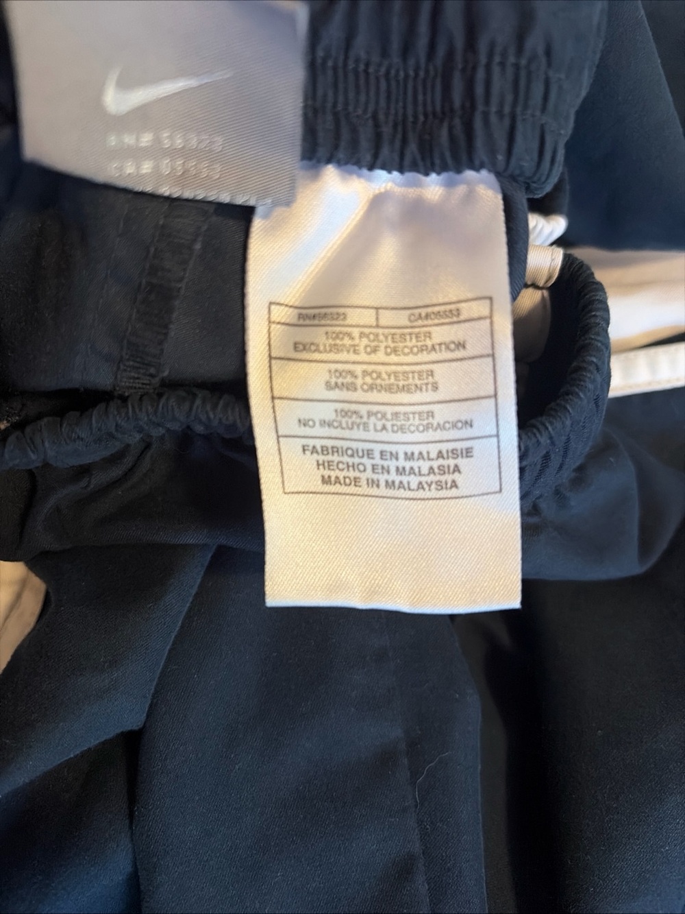 Vintage Nike Track Pants Youth M 8/10 Swoosh Y2K Windbreaker - Picture 7 of 7
